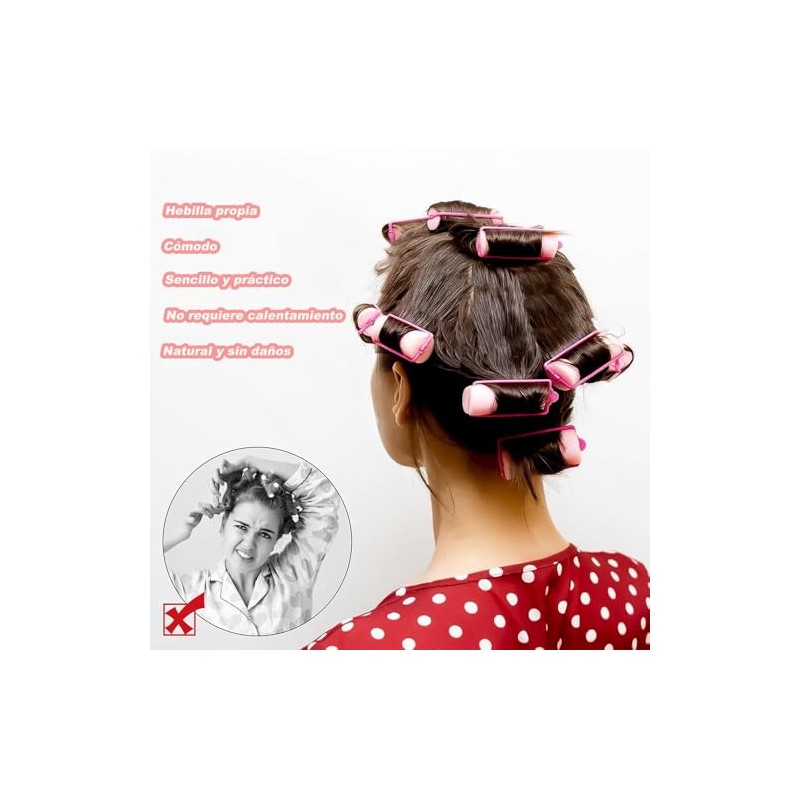 Mythya Rodillo de Esponja de Espuma para el Cabello 36