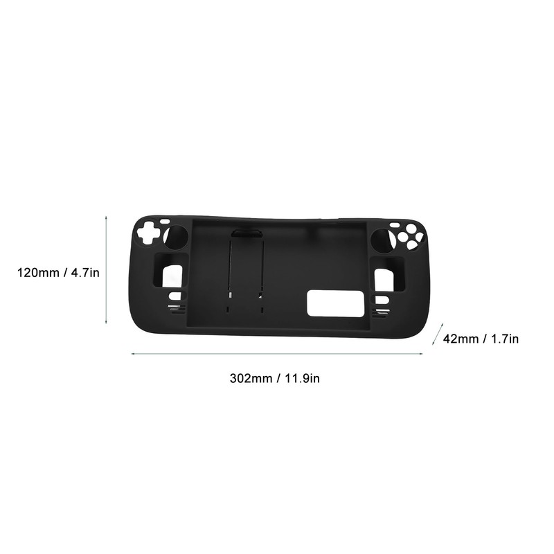 Kickstand Case for Steam Deck Hands Free Full Protection Fingerprint