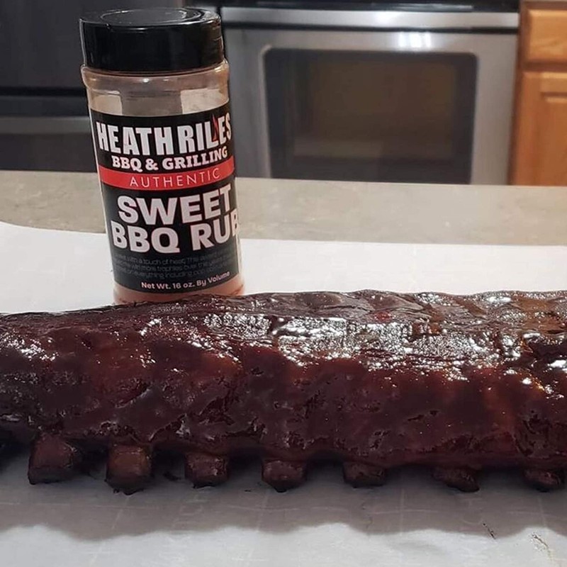 Heath Riles BBQ Sweet BBQ Rub Seasoning, Champion Pitmaster Recipe,