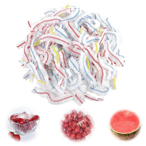 300 PCS Stretchy Food Covers Widely Used Fresh Keeping Bags