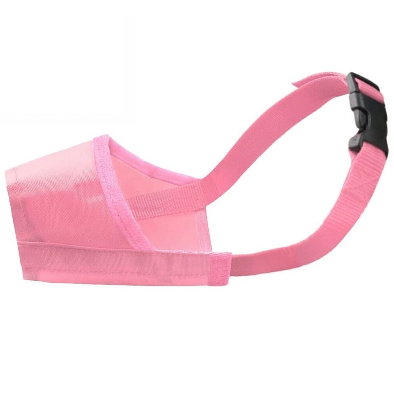 Doggie Style Store Pink Soft Nylon Dog Pet Puppy Muzzle