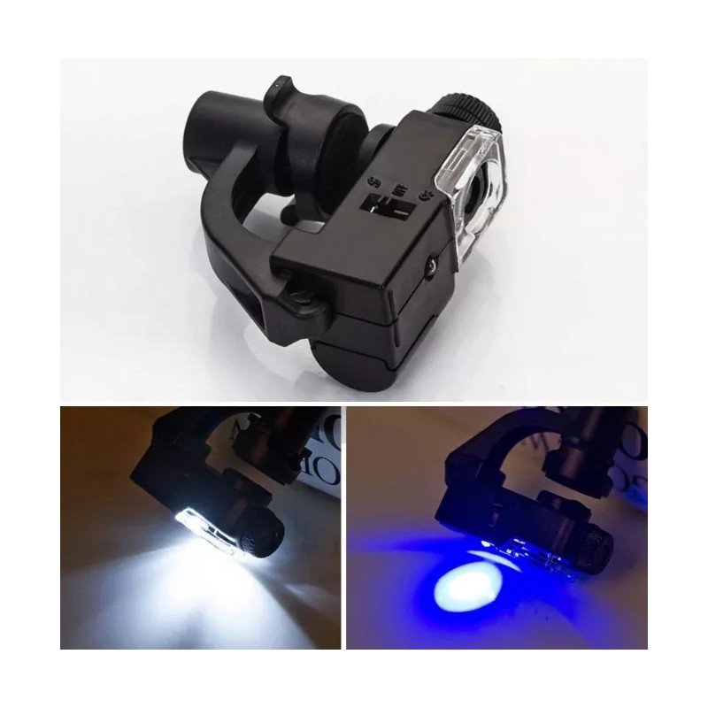 PMARKET Microscopio Lupa Luz Led 90x Naturaleza Y Detector Billetes