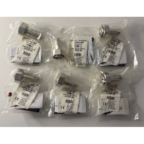COMMSCOPE F1TDM-C CONNECTOR DIN MALE 7/16IN 888 - LOT OF