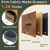 HIGDBFE 4 Drawer Lateral File Cabinet, Mobile Filing Cabinet Printer
