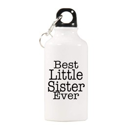 Elvoes Sports Water Bottles Best Little Sister Water Bottle BPA Free Stainless Steel Bottle with Cap Wild Mouth Little Sister Gifts Great for Sport Home Travel Outdoors (400ml/17oz)