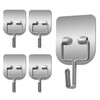 ANBSHUN Adhesive Hooks, 5 Pack, Towel/Coat Hooks Wall Stick on