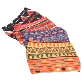 Artibetter Diadema Africana Mujer 4 Piezas Bandas Para El Cabello Elásticas Con Nudo Y Estampado Africano Accesorios Para Peinados Yoga Running Y Uso
