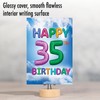 NobleWorks - 35th Happy Birthday Card Funny - Joke Notecard