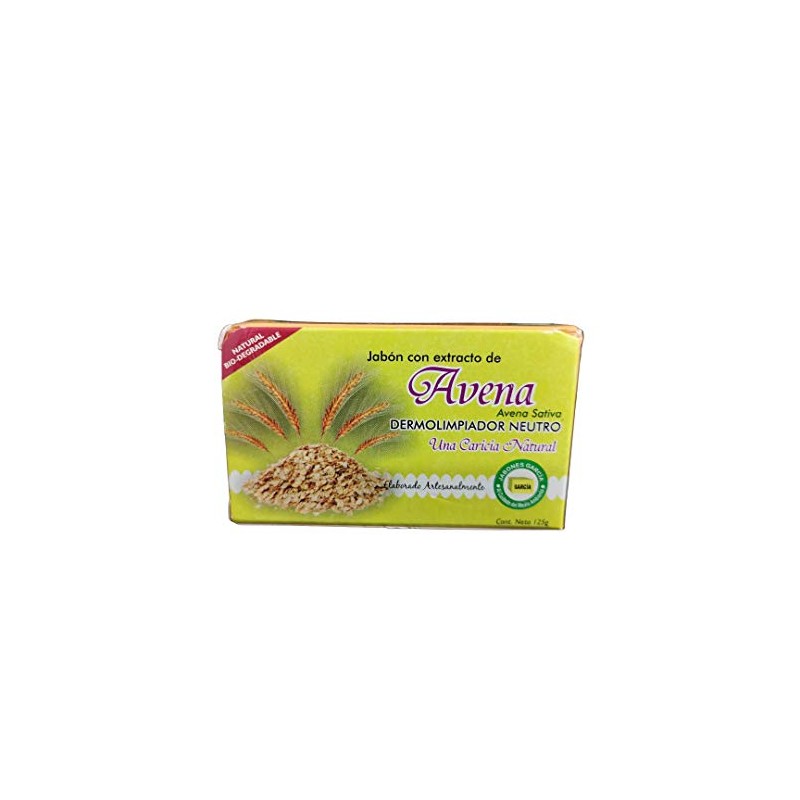 Jabón García con extracto de Avena - Orgánico ecofriendly -