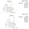 Homak Replacement Lock - Tubular Cam Lock 2 Keys Each