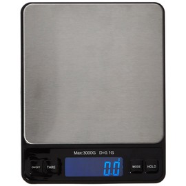 Weighmax Duo Series W-7800 High Precision 0.1g/0.01oz 3000g Digital Pro Pocket Scale, serving as kitchen scale and postal scale