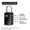 DonDon Travel Luagge Lock TSA approved 4 Digit Combination Black