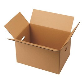 Smart Value B471J-L Cardboard Box with Hole, Large, Pack of 10