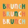 Design Design Brunch Brunch Brunch Beverage Napkin, Multicolor