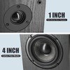 LONPOO Powered Bookshelf Speaker, Active Near Field Monitor with 4"