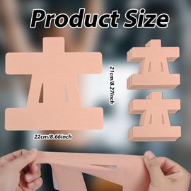 Tinoaly 10stk Kinesiologie Tape für Schulter, Wasserdicht Vorgeschnittene Muskeltape-Streifen Atmungsaktiv Elastisches Sport-Aufkleber zur Schulterunterstützung für Sport & Physiotherapie (Beige)