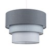 MiniSun Round Modern 3 Tier Fabric Ceiling Pendant Lamp Light