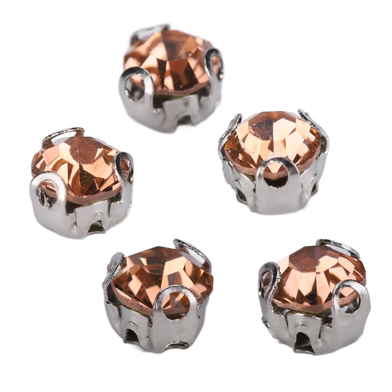1440pcs Bulk Flatback Steel Back Rhinestones Cute Craft Rhinestones for