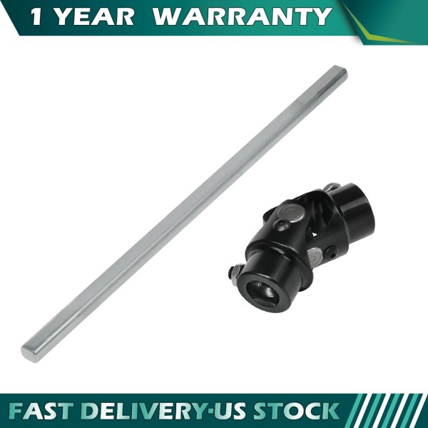 Aftermarket Products 18" Long 3/4" DD Steering Shaft +Black 9/16"