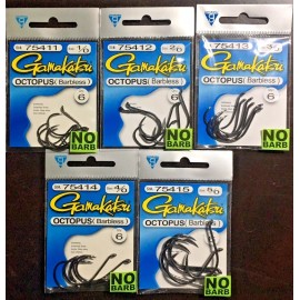 Generic Gamakatsu  Pack Octopus No Barb Barbless  Hook Many Sizes Choose  One Price Ship - 2/0