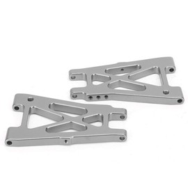 Dilwe RC Rear Lower Arm, 2PCS Metal RC Rear Lower Swing Suspension Arm Compatible with KYOSHO 4WD Optima 1/10 RC Off-Road Car(Silver)