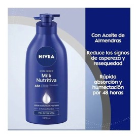 Nivea Crema Corporal Milk Nutritiva Piel Extra Seca 1l                                                                                                