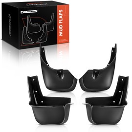 A-Premium Set of 4PCS Mud Flaps Splash Guards Mudguards Mudflaps with Hardware Kits Accessory Compatible with Infiniti JX35 2013, QX60 2014-2020, Sport Utility, Black Color, Front LH RH and Rear LH RH