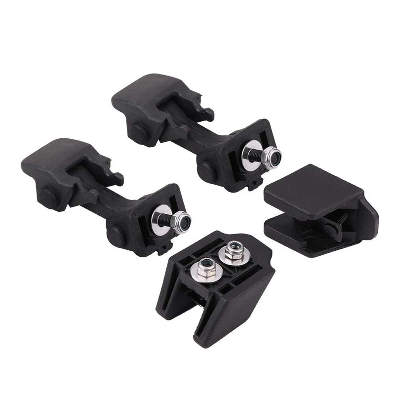 2 Pairs Front Hood Lock Safety Lock & Bracket Hood