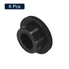 sourcing map 6 Pieces Black Plug Holes, H25 Waterproof Rubber