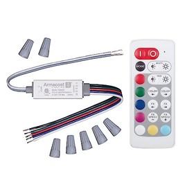 Armacost Lighting Slimline RGB+W LED Strip Light Remote Control 723422N