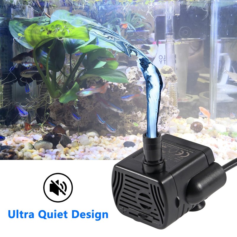 2Pcs DC5.5V-12V Mini Submersible Water Pump 1W-3W Small Fountain Pump