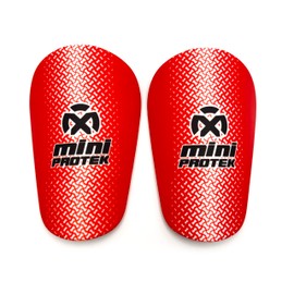 Oxum Sport - Mini Football Shin Pads for Children and Adults - Small 8.3 x 5.5 cm Red