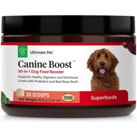 Canine Boost, 30-in-1 Natural Grain Free Dog Food Booster Topper with Vitamins