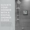 ToiletTree Products Digital Bathroom Shower Clock with Alarm & Large
