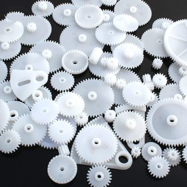 LUYING Gear Gear Plastic Pack Pulley Shaft Belt Worm Gear Set DIY Parts Toy Car Robotic Pulley Brake Toy Repair Making Wide Variety of Durability and Usability