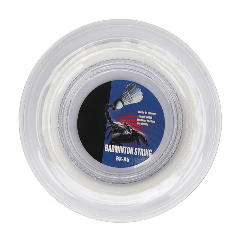 POWERTI Badminton Racquet String High Elasticity Wear Resistant Resin Fibre