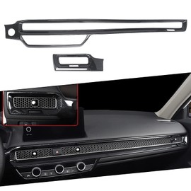 x xotic tech Interior Dashboard Center Console AC Air Vent Outlet Cover Trim, Carbon Fiber Pattern, Compatible with Honda Civic 11th Gen 2022 2023 2024 2025