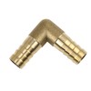 sourcing map 12 mm Hose Barb Elbow 90 Degree Brass