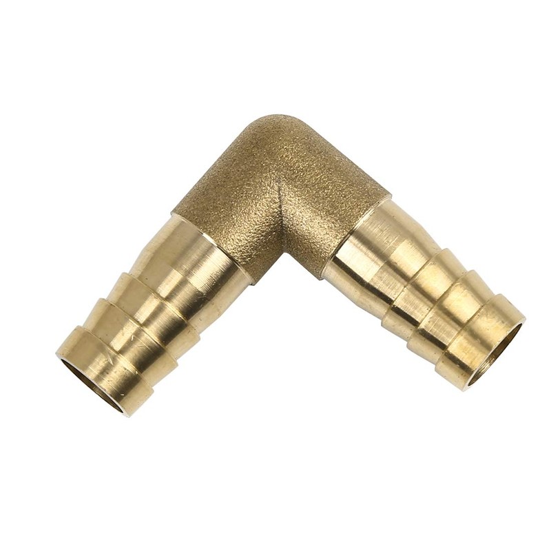 sourcing map 12 mm Hose Barb Elbow 90 Degree Brass