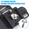 4Pcs Camera Mounting Screws,Camera Fixing Screws 1/4 Inch Camera D-Ring