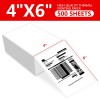 Aaiwa 1000PCS Fanfold Direct Thermal Shipping Labels 4x6 for Zebra