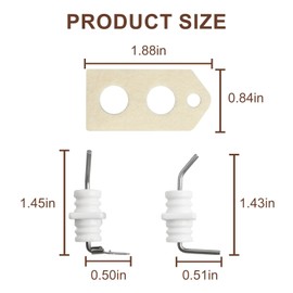 RMSPO 104000012 Flame Rod Electrode Kit of Rinnai Tankless Water Heaters for Rinnai Water Heater Parts Replacement
