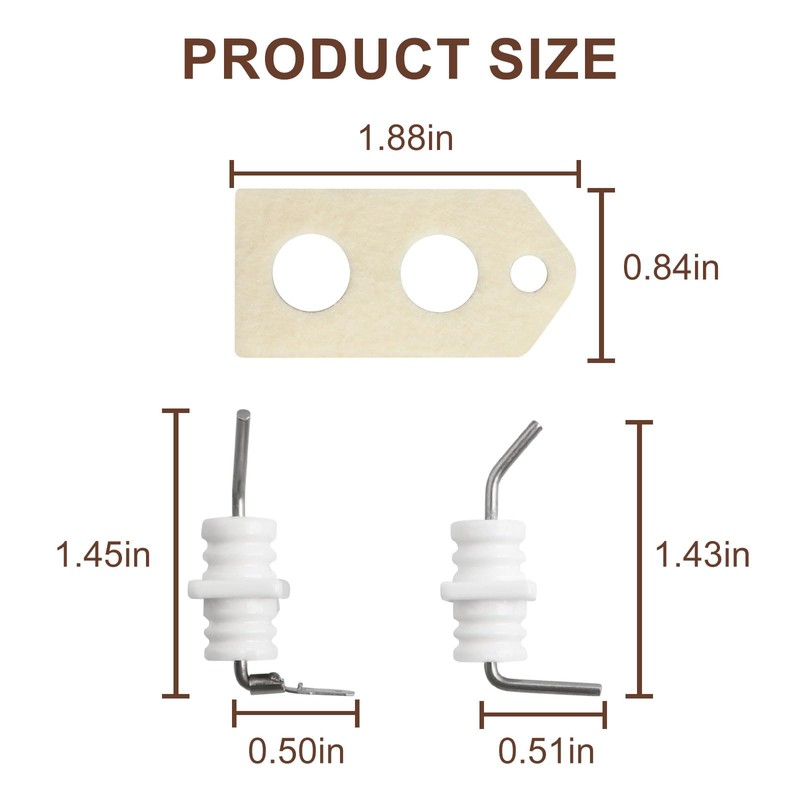 RMSPO 104000012 Flame Rod Electrode Kit of Rinnai Tankless Water