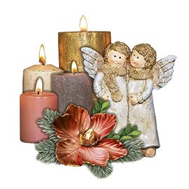 Ideen mit Herz 3D motifs, punched, approx. 7 to 10 cm, pack of 10 | pictures for crafts | greeting cards, birthday cards make yourself | picture motifs for scrapbooking and DIY decoration (advent