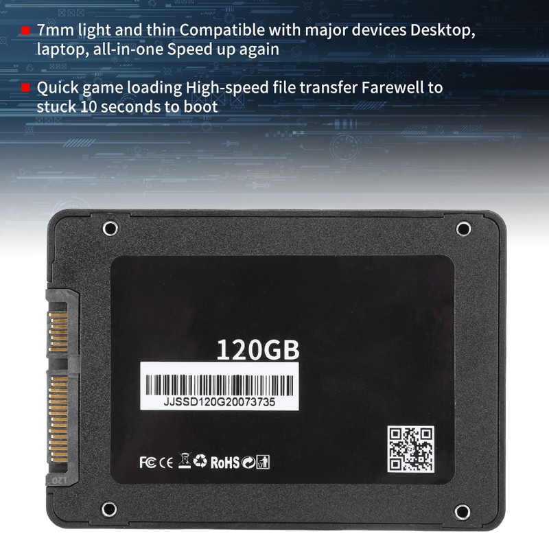Hard Disk 120G SATA 6Gb/s Solid State Drive ABS SSD