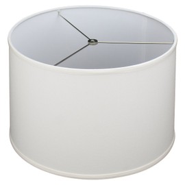 FenchelShades.com 16" Top Diameter x 17" Bottom Diameter x 11" Height Fabric Drum Lampshade Spider Attachment (Cream)