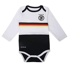 IDONEKER Unisex Newborn Infant Clothing Baby Romper Boys Girls Unique Soccer Bodysuits Onesie Long And Short Sleeve, White/Black, 6-12 Months