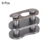 sourcing map Chain Main Link Roller 1/2 Inch Carbon Steel
