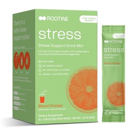 Rootine Stress Support Drink Mix Wellness Supplement - Size: 24pk