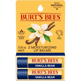 Burt's Bees Bálsamo Labial de Vainilla - Vanilla Bean Lipbalm - Pack x2
